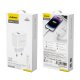 Dudao A20EU USB-A 18W network charger - white + USB-A - Lightning cable
