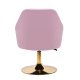 Samta grozāmais krēsls 4Rico QS-BL14G skaistumkopšanas saloniem, rozā