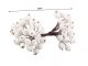 Frosted White Rowan Berries for Christmas Decoration, 5 pcs