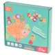 Wooden Balancing Game and Lacing Toy Hedgehog with Fruits