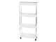 Storage Trolley on Wheels, Rolling Cart Organizer Shelf for Bathroom Kitchen Laundry Room Narrow Places