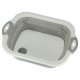 4-in-1 Collapsible Cutting Board with Sink, Camping Dish Tub with Drain Plug 5.5L