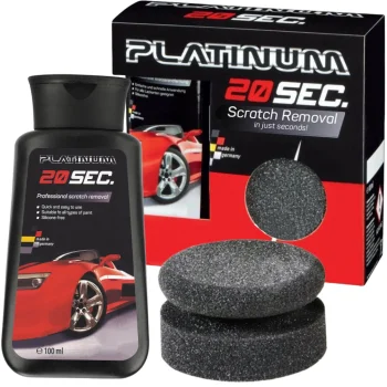 Platinum 20 Sec. Scratch Removal Kit with Polishing Paste and Sponge, 100 ml
