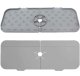 Silicone Sink Mat with Drain Grooves, 36.5×14 cm, Grey