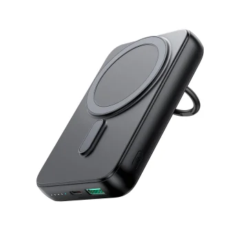 Joyroom JR-W050 10000mAh 20W MagSafe Wireless Powerbank with Ring and Stand, Black