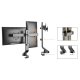 Maclean MC-854 Dual Monitor Desk Mount, 17\"-27\", VESA, Black