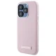 Karl Lagerfeld iPhone 15 Pro Max Case FW Metal Plate MagSafe, Pink
