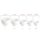 Silicone Mixing Bowl for Face Masks XXS, white