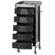 Gabbiano 008 Hairdressing Trolley, Black