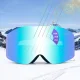 Qunature Frameless Ski Goggles, White