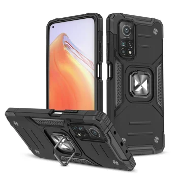 Wozinsky Ring Armor Case for Poco M4 Pro 5G / Redmi Note 11S 5G with Ring Holder, Black