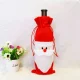Christmas Santa Claus Wine Bottle Cover DA306C, Red