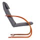 ModernHome Scandinavian Rocking Chair Lounge Accent Chair for Living Room, Grey