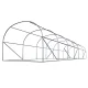 Plonos 4977-B Polytunnel Greenhouse 3x6m (18m2), White
