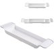 Adjustable Length Bath Bridge Shelf Tray Tub Rack Bathroom Caddy, White