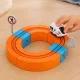 Magnetic Construction Set and Race Track, 65 Pieces