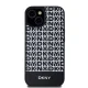 DKNY iPhone 15 / 14 / 13 Case Leather Printed Pattern MagSafe, Black
