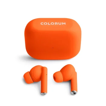 Colorum CTWS-10 TWS Wireless In-Ear Headphones, Orange