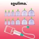 Vacuum Suction Body Anti Cellulite Massage Cups, 12 pcs