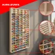 Kruzzel Wooden Toy Car and Figure Display Shelf, 90 Compartments