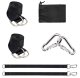 Durable hammock and swing hanging straps, black
