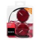 Накладные наушники Sony MDR-ZX310 красные