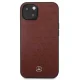 Mercedes iPhone 13 mini Case Leather Stars Pattern, Red