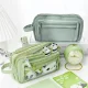 Gotel K405 3-Compartment School Pencil Case with Window