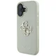 Guess Grained Big 4G Logo Small Classic Logo Case for iPhone 16, Green