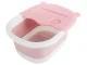 Collapsible Silicone Foot Massage Basin, Pink
