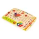 ECOTOYS Wooden Educational Calendar Clock Board for Kids