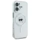 Karl Lagerfeld iPhone 16 Plus Case IML Metal Karl Head MagSafe, White