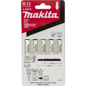 Makita B-12 A-85640 Jigsaw Blade Set, 5-Piece