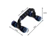 Blue Push-Up Bars for Home Workouts