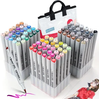 ARRTX Oros Double-Sided Alcohol Markers, 90 Colors