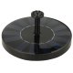 LUARO Solar Pond Fountain, Floating Garden Water Pump 16cm, Black