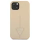 Guess Saffiano Triangle Logo Case for iPhone 14 Plus, Beige