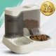 Automatic Pet Feeder and Water Dispenser 2-in-1, White