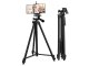 Camera Phone Tripod Stand with Phone Holder and Remote Control, 32-100 cm, Black
