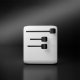 SBS Universal Travel Adapter 2xUSB-C / 1xUSB-A, White
