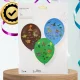 Large Latex Balloons with Dinosaur Stickers, 3 Pcs, 35 cm