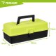 Trizand Fishing Tackle Box Organizer 33 cm, Green-Black