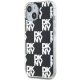 DKNY iPhone 15 Plus / 14 Plus Case IML Checkered Mono Pattern, Black