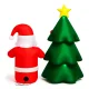 Inflatable Christmas Tree with Santa Claus LED Yard Decoration