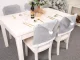 Christmas Chair Covers Santa Hat, 6 pcs, Grey