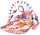 Educational Interactive Baby Play Mat with Piano and Rattles, Pink