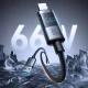 Joyroom S-A16 Pro USB-A to USB-C Cable 66W with Display 1.2m - Black