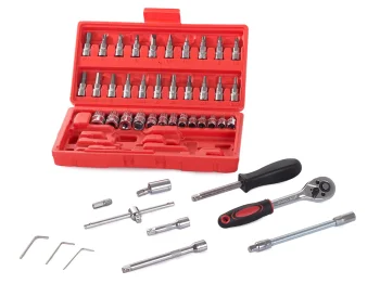 46-Piece 1/4" Socket and Bit Set with Case