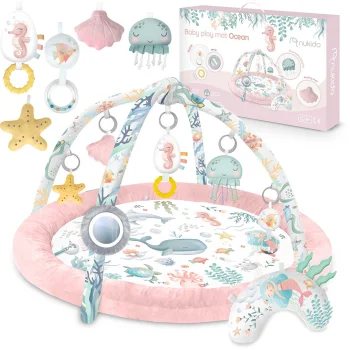 Nukido Ocean Interactive Educational Play Mat, Pink