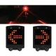Bicycle LED Light with Turn Signal and Laser